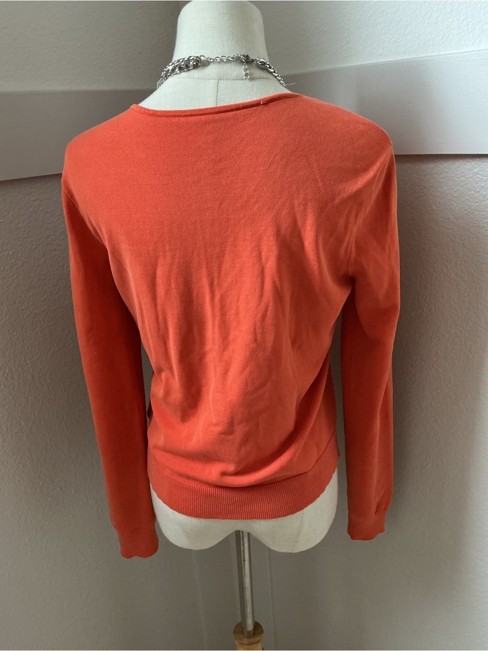 Polo by Ralph Lauren Coral Button-Front Crewneck Cardigan - Picture 5 of 8